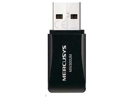 MERCUSYS MW300UM WiFi4 USB adapter (N300,2,4GHz,USB2.0)