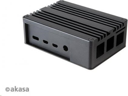 AKASA box pre Raspberry Pi 4 Model B, rozšírený hliník, s tepelnými modulmi (skrytý slot SD)
