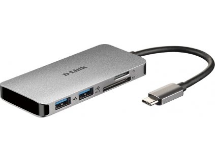 D-Link DUB-M610 Rozbočovač USB-C 6 v 1 s HDMI/čítačkou kariet/prívodom napájania