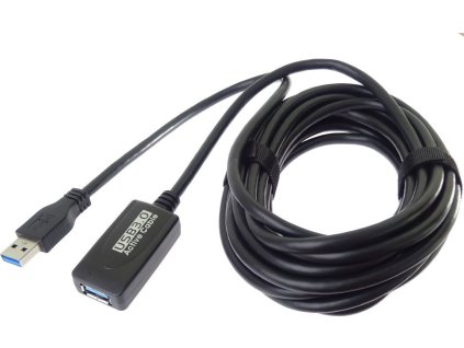 PremiumCord USB 3.0 opakovač a predlžovací kábel A/M-A/F 5m