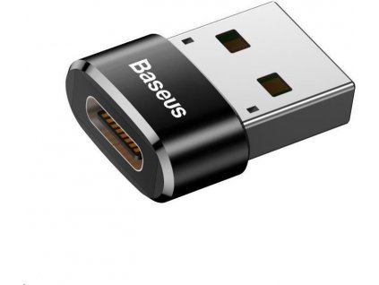 Adaptér Baseus USB samec na USB-C samica 3A, OTG, čierny