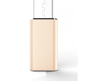 Adaptér PREMIUMCORD USB 3.1 C/male - USB 2.0 Micro-B/ženské, zlaté