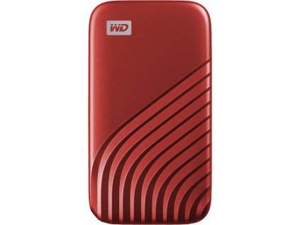 SanDisk WD My Passport SSD externý 500 GB , USB-C 3.2 , 1050/1000MB/s R/W PC a Mac , červená