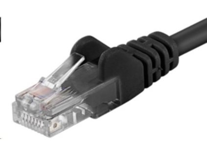 PREMIUMCORD Patch kábel UTP RJ45-RJ45 CAT5e 0.25 m čierna