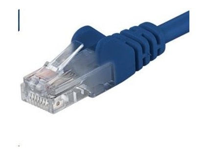PREMIUMCORD Patch kábel UTP RJ45-RJ45 CAT5e 0.5 m modrá
