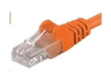PREMIUMCORD Patch kábel UTP RJ45-RJ45 CAT5e 0.5 m oranžová