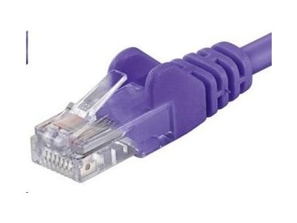 PREMIUMCORD Patch kábel UTP RJ45-RJ45 CAT5e 0.5 m fialová