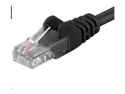 PREMIUMCORD Patch kábel UTP RJ45-RJ45 CAT5e 10m čierny