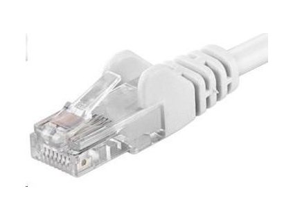 PREMIUMCORD Patch kábel UTP RJ45-RJ45 CAT5e 10m biely