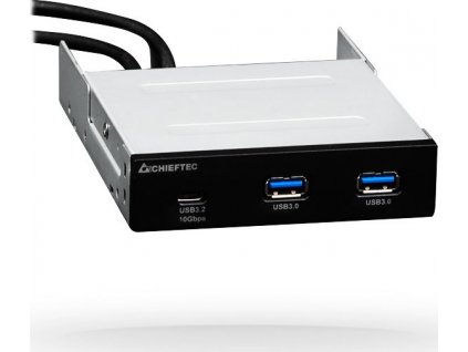CHIEFTEC MUB-3003C, predný panel s 1x USB typu C a 2x USB typu A