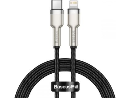Baseus Cafule Series USB-C na Lightning PD 20W 2m nabíjací/dátový kábel, čierny