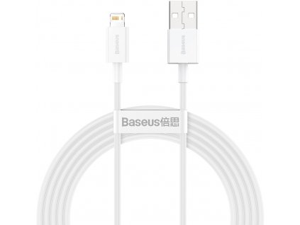 Rýchlonabíjací kábel Baseus Superior Series USB/Lightning 2.4A 2m biela