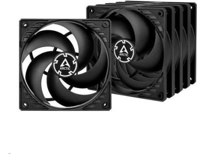 Ventilátor ARCTIC P12 120mm, hodnotné balenie (5ks), čierny
