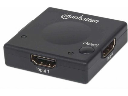 Manhattan HDMI Switch, 2-portový HDMI prepínač, 1080p, čierny