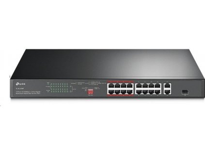 TP-Link CCTV switch TL-SL1218P (16x100Mb/s, 1xGbE uplink, 1xGbE/1xSFP combo uplink, 16xPoE+, 150W)