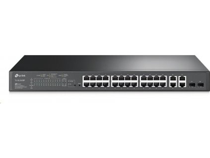 TP-Link OMADA JetStream switch TL-SL2428P (24x100Mb/s, 2xGbE, 2GbE/2xSFP combo, 24xPoE+, 250W)