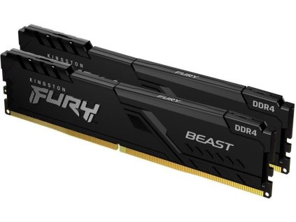 KINGSTON DIMM DDR4 32GB (Kit of 2) 3600MT/s CL18 FURY Beast Černá