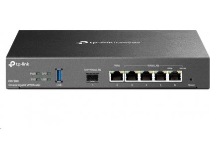 TP-Link ER7206 OMADA VPN router (1xSFP LAN/WAN,1xGbEWAN,4xGbELAN,USB3.0)