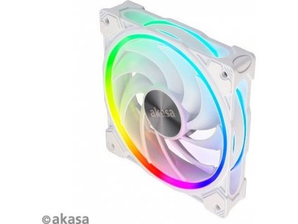 AKASA ventilátor SOHO AR, 12cm ARGB PWM ventilátor, 120x120x25mm, biely