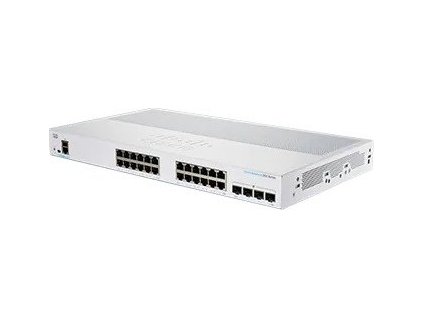 Cisco switch CBS250-24T-4X (24xGbE,4xSFP+,fanless) - REFRESH