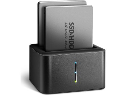 AXAGON ADSA-D25, USB 3.2 Gen 1 - 2x SATA 6G 2.dokovacia stanica 5" SSD/HDD CLONE MINI