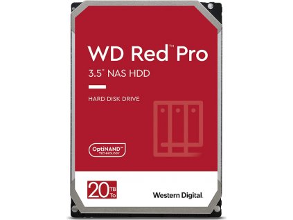 WD RED Pro NAS WD201KFGX 20TB SATAIII/600 512MB cache, 268 MB/s, CMR