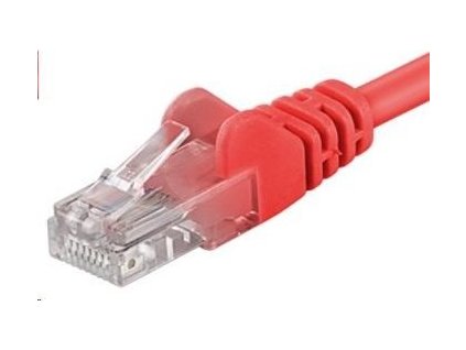 PremiumCord Patch kábel UTP RJ45-RJ45 CAT6 0.5 m červená