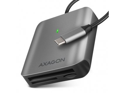 AXAGON CRE-S3C, USB-C 3.2 Gen 1 - čítačka kariet SUPERSPEED, 3-slot & lun SD/microSD/CF, podpora UHS-II