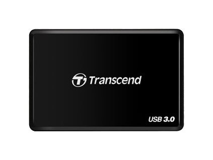 Čítačka kariet TRANSCEND RDF2, USB 3.0, čierna