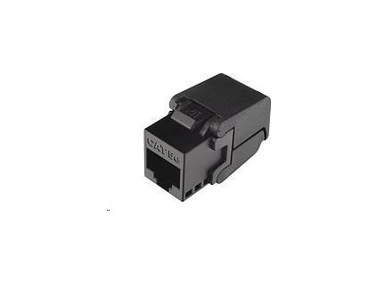 Solarix Samorezný keystone CAT5E UTP RJ45 čierny SXKJ-5E-UTP-BK-SA