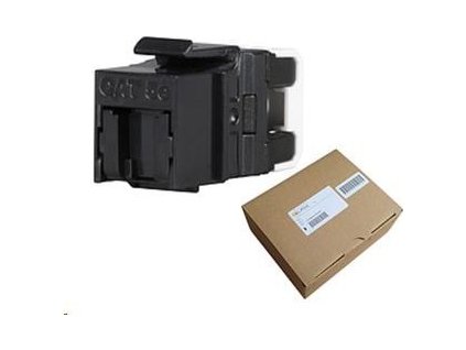 Solarix MULTIPACK 24 ks - rýchly rez keystone CAT5E UTP RJ45 čierny SXKJ-5E-UTP-BK-NA