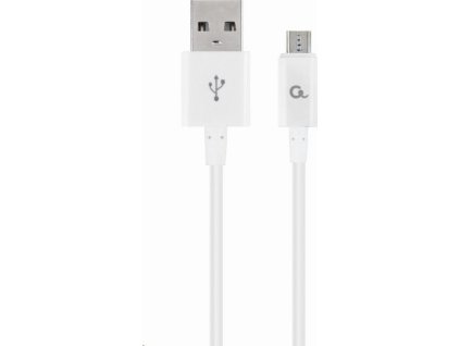 GEMBIRD Kabel MicroUSB - USB, 1m, bílá