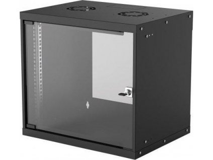 Intellinet 19" rack BASIC 9U/400 mm, čierny, rozložený flatpack