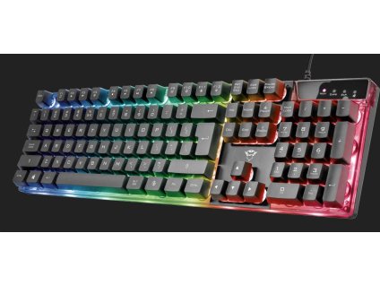 TRUST herní klávesnice GXT 835 Azor Illuminated Gaming Keyboard CZ/SK