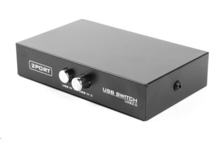GEMBIRD Datový přepínač USB 2:1 manuální (switch)