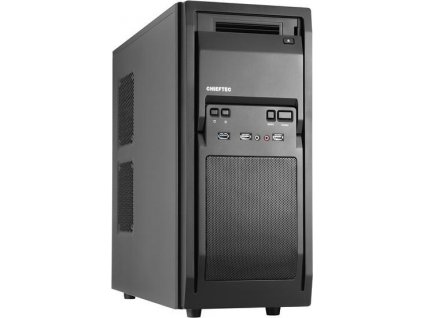 Skriňa CHIEFTEC Libra Series/Miditower, LF-02B-OP, čierna, USB 3.0, žiadny zdroj