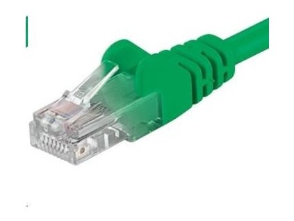 PREMIUMCORD Patch kábel UTP RJ45-RJ45 CAT5e 0.5 m zelená