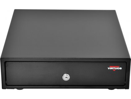 Pokladničná zásuvka Virtuos micro EK-300C, 9V-24V, s káblom 24V, viazač 3/4, čierna