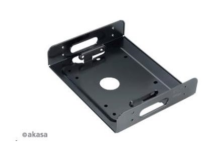 AKASA montážní kit  pro 2,5" nebo 3,5" HDD do 5,25" pozice, 2ks v balení, černý