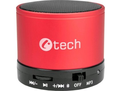 C-TECH repro SPK-04R, bluetooth, červené