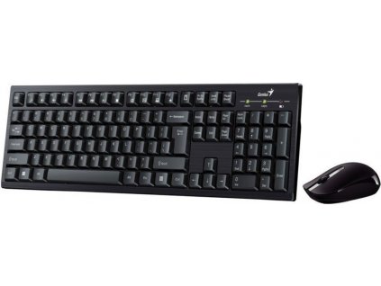 GENIUS set klávesnice + myš Smart KM-8101/ Bezdrátový set 2,4GHz mini receiver/ USB/ černá/ CZ+SK layout