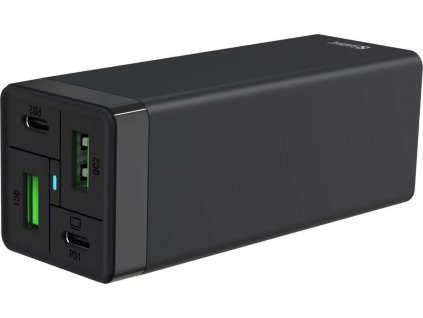 Sandberg nabíjecí stanice 4v1, 2x USB-C + 2x USB, 65 W, černá
