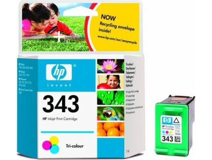 HP 343 Tri-color Ink Cart, 7ml, C8766EE (330 pages)