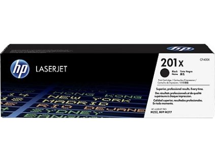 Čierna originálna tonerová kazeta s vysokou výťažnosťou HP 201X LaserJet