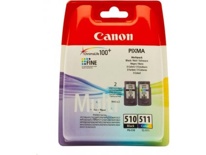 kazeta CANON PG-510BK black + CL-511C color MP240/250/260/270/490, iP 2700