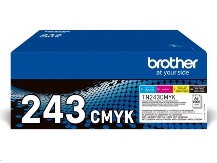 toner BROTHER TN-243 K/C/M/Y kit HL-L3210CW/L3270CDW, DCP-L3510CDW/L3550CDW, MFC-L3730CDN/L3770CDW (4x 1000 str.)