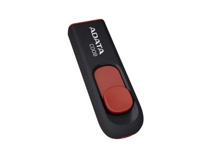 USB kľúč ADATA Classic Series C008 16GB USB 2.0  výsuvný konektor,čierno-červený
