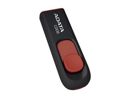 USB kľúč ADATA Classic Series C008 8GB USB 2.0 výsuvný konektor,čierno-červený