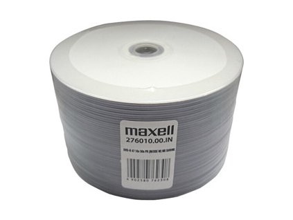 DVD-R MAXELL Printable White "BLANK" 4,7GB 16X 50ks/cake