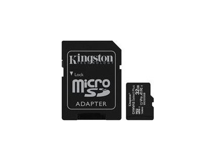 Pamäťová karta Kingston Canvas Select Plus micro SDHC 32GB Class 10 UHS-I 100/10 MB/s (+ adaptér)